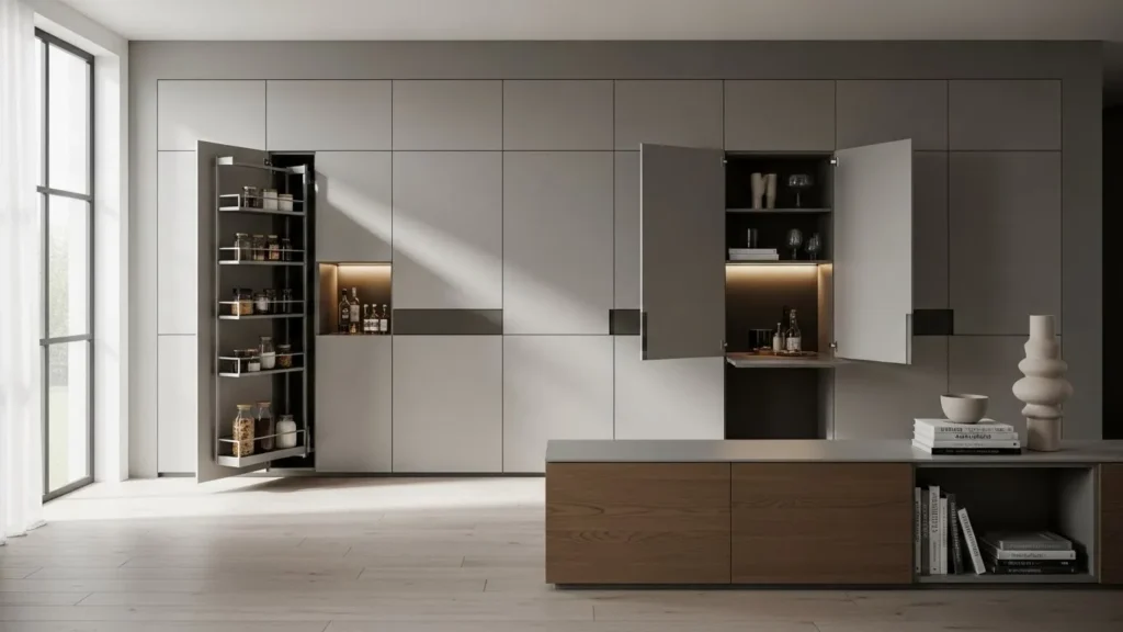 Smart storage solutions for house interior