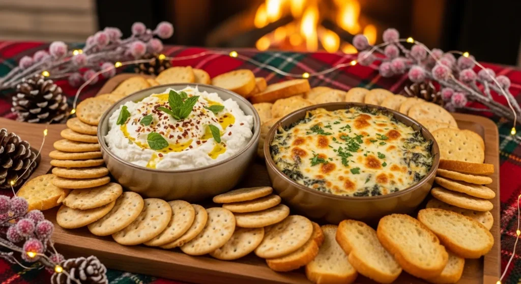 Christmas party appetizer dips