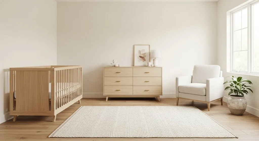 Minimalist nursery furniture essentials