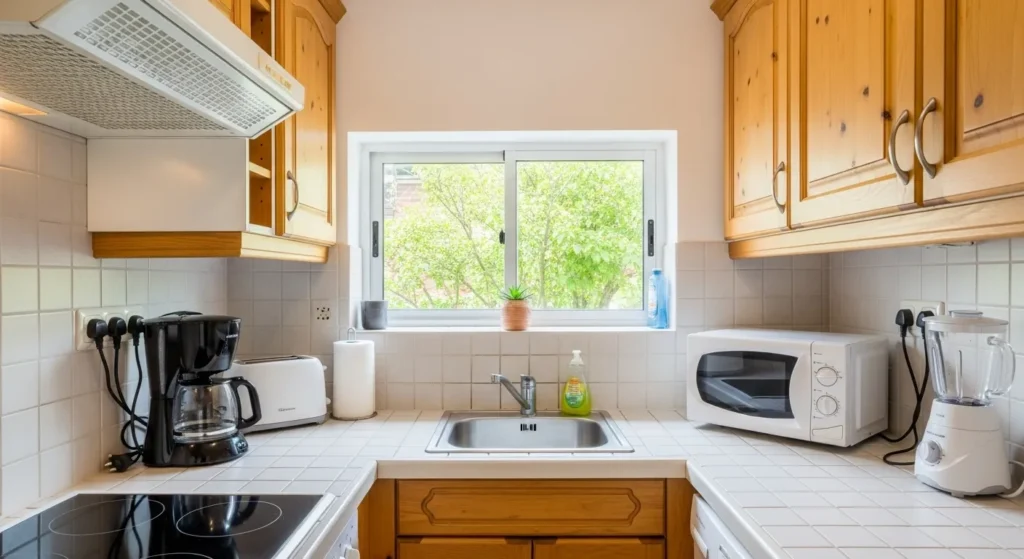 Proper outlet placement for kitchen appliances