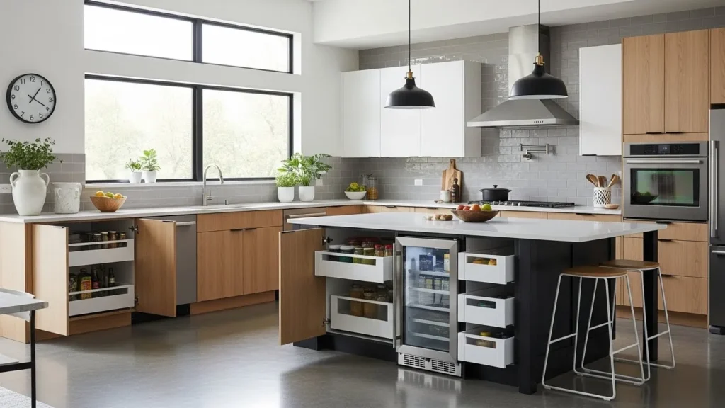 Functional open kitchen design