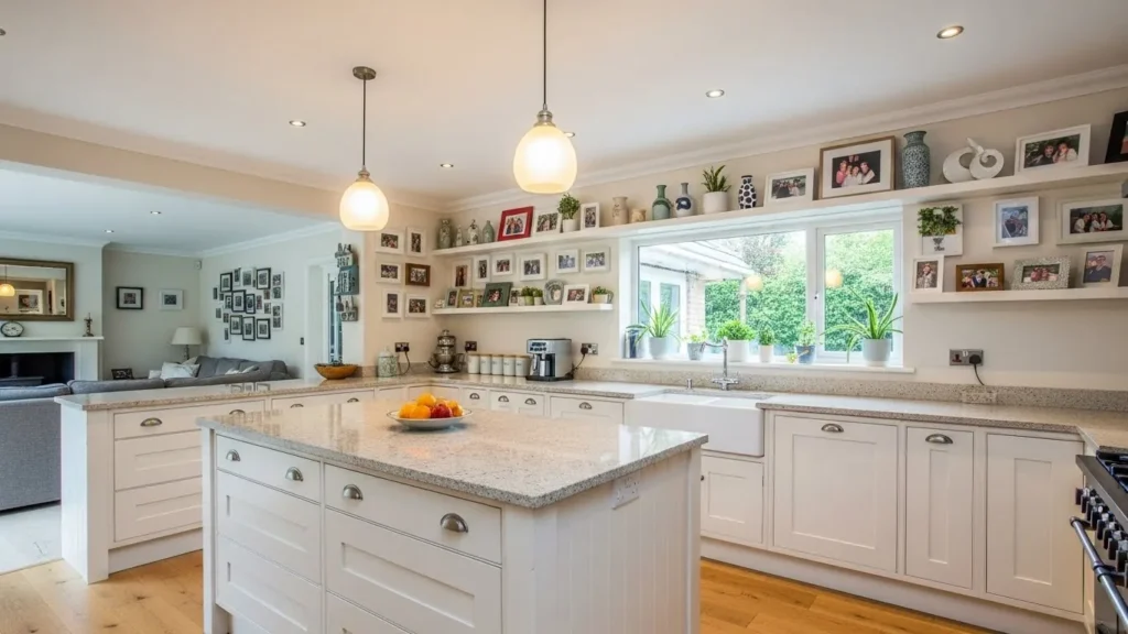 Personal touches in open kitchen design