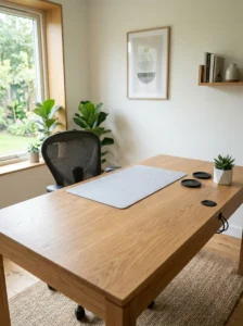 Clean desk base creating organized workspace