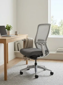 Comfortable ergonomic chair in nurse office setup