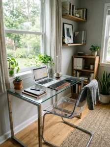 Transparent furniture making space feel open