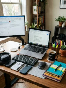 Essentials organized for easy access