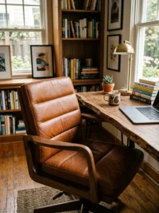 Statement chair enhancing office style