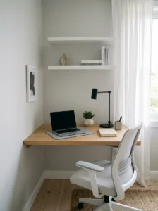 Simple decor reducing visual clutter