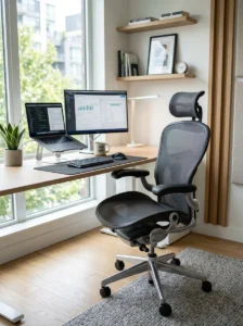 Comfortable chair improving workspace
