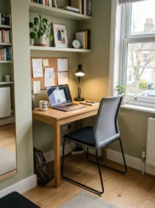 Compact chair fitting small office space