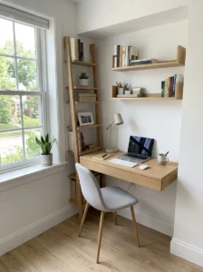 Slim furniture optimizing small office