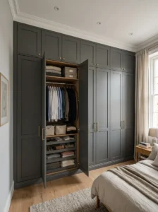 Floor-to-ceiling wardrobe maximizing storage