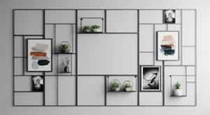 Grid wall frames