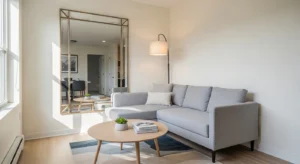 Mirror small living room