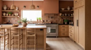 Terracotta kitchen paint color modern