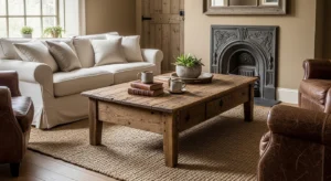 Vintage coffee table living room