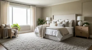 Bedroom rug design