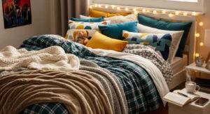 Cozy teen bedding