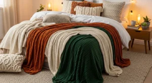 Throw blanket bedroom