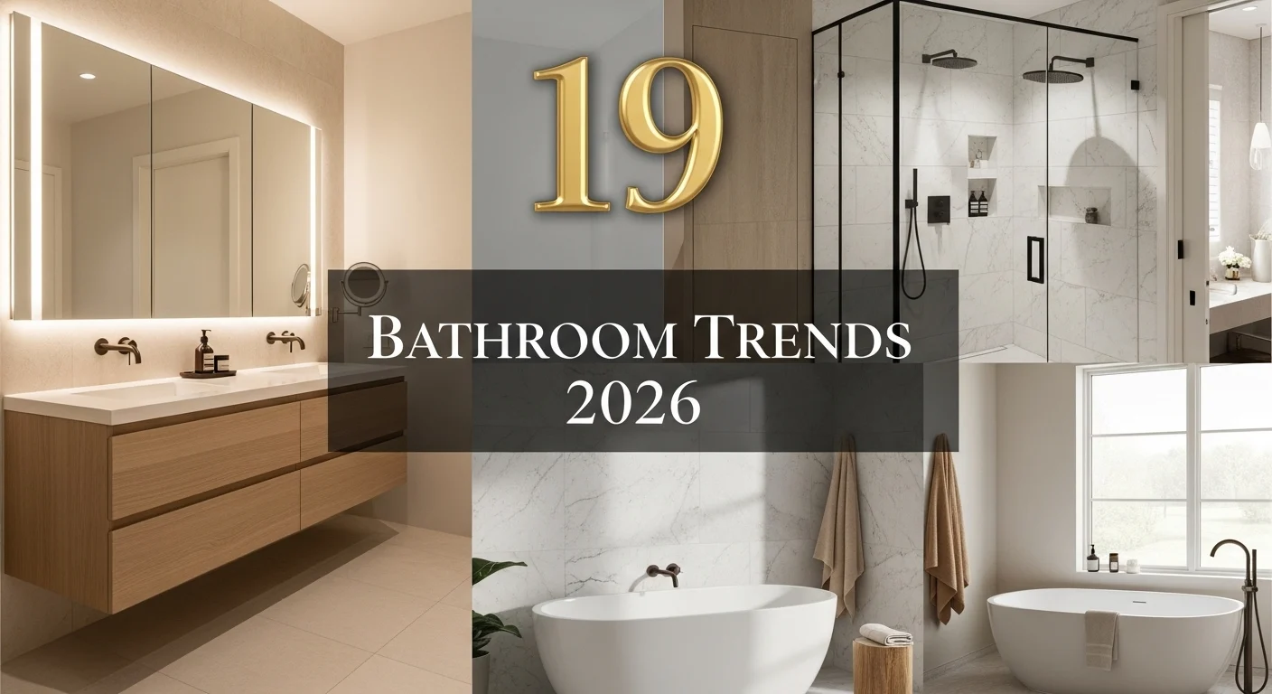 Bathroom trends 2026 modern spa style design with luxury renovation ideas