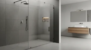 Walk in shower bathroom design trend