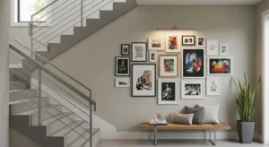 Staircase gallery wall