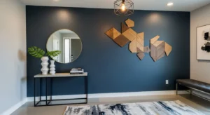 Hallway accent wall