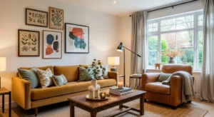 Mixed style French country living room