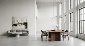Minimal decor open concept