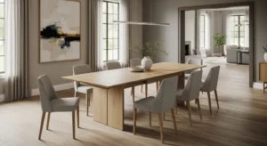 Extendable dining table modern design
