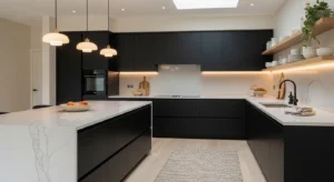 Matte kitchen cabinet finish