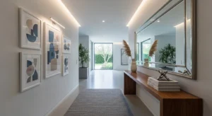 Hallway mirror design