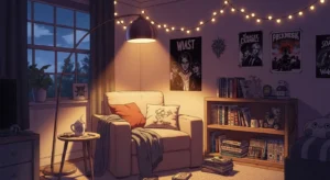 Reading corner teen room