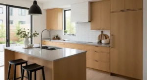 Scandinavian kitchen cabinets light oak