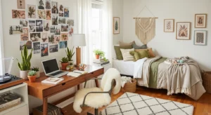 Photo wall teen room
