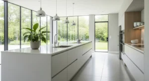 Minimal kitchen layout design