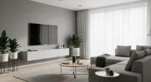 Floating TV unit living room