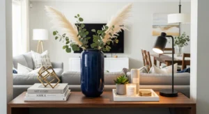 Console table divider in combo space