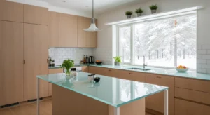 Clean countertops Scandinavian kitchen