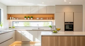 Warm white kitchen paint color modern design