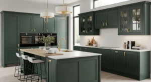 Green kitchen cabinets modern idea