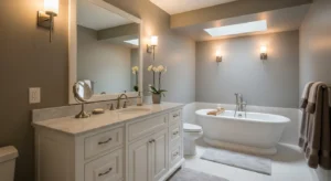 Taupe bathroom color modern design