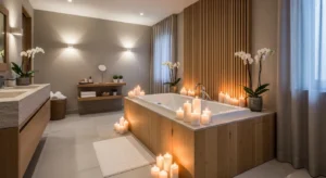 Spa inspired bathroom design trend 2026