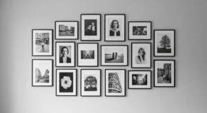 Photo wall display
