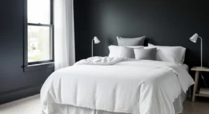 Light bedding dark room