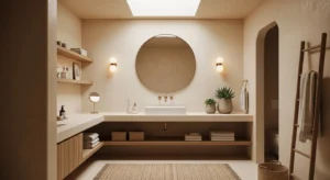 Sand tone bathroom color idea