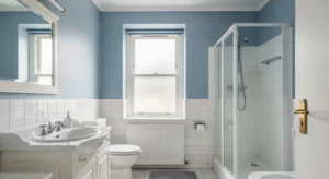 Pale blue bathroom color modern