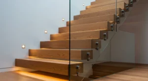 Wood staircase design