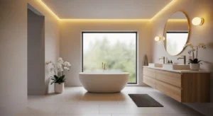 Ambient lighting bathroom design trend