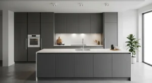 Minimal kitchen cabinet design
